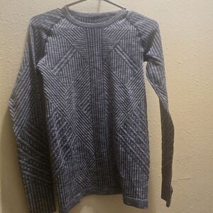 lululemon athletica Women's Textured Geometric Crewneck Sweater - Gray
